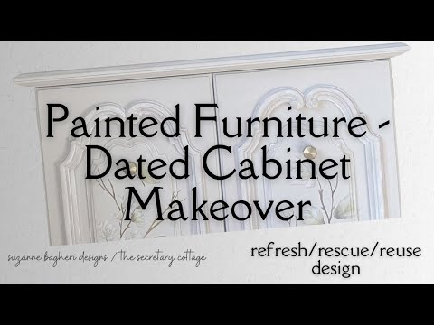 Painted Furniture Dated Cabinet Makeover