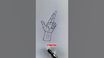 Gun Hand Gesture Drawing – A Beginner