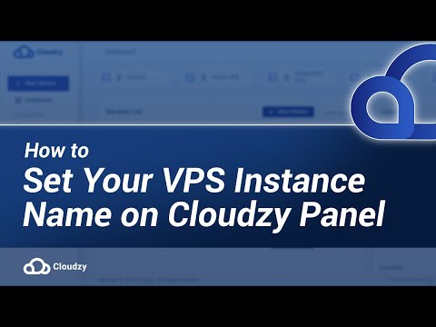 How to Set Your VPS Instance Name on Cloudzy Panel