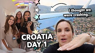 LONDON TO CROATIA | our scary landing, shopping at topshop, first night in croatia!