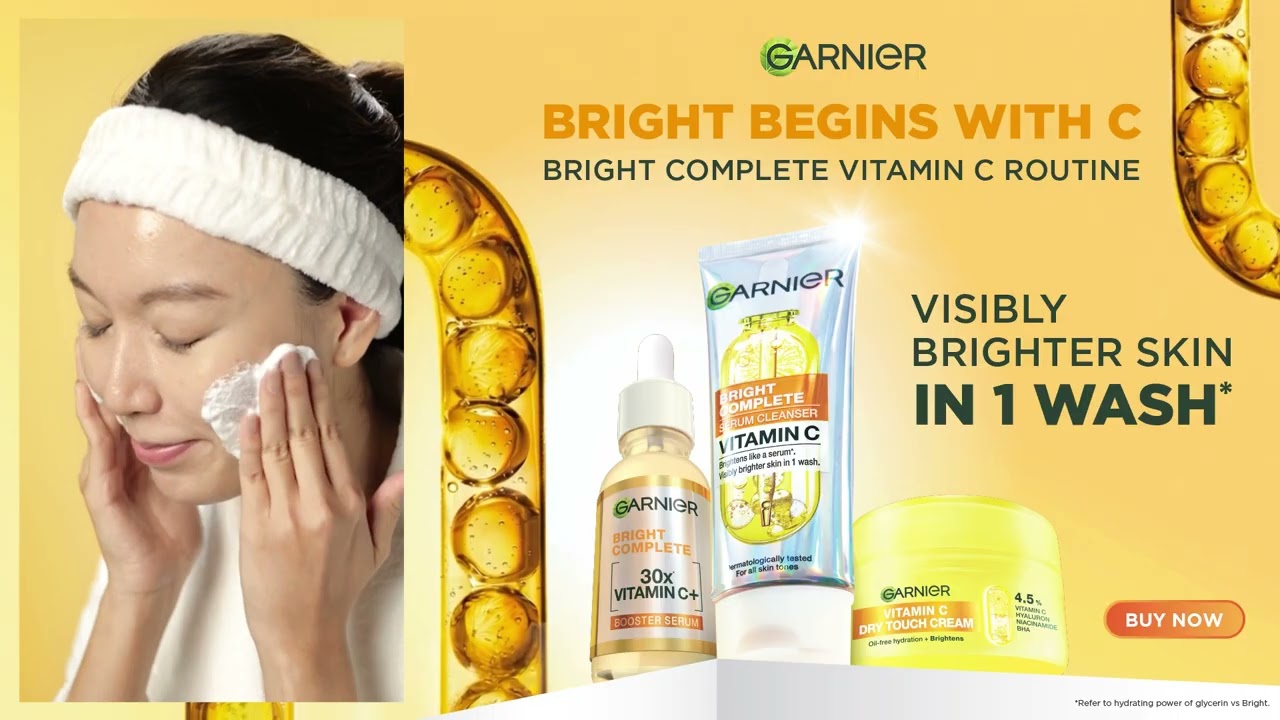 No More Tight Skin | Garnier Bright Complete Serum Cleanser
