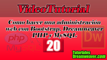 Capítulo 20 - Cómo hacer una administración web con Bootstrap, Dreamweaver, PHP y MySQL