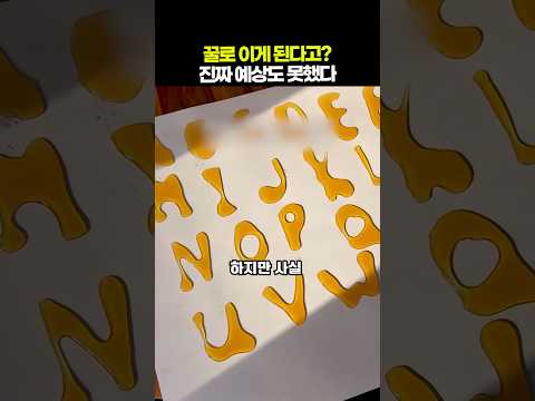 꿀로 이것까지 된다고?