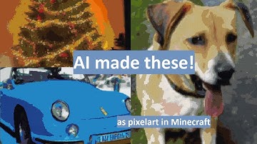 Minecraft text to image AI using OpenAI GLIDE | Minecraft tech-demo