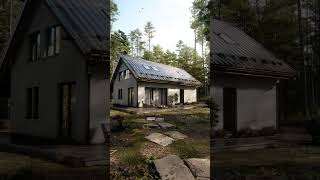 A Relaxing Retreat: A Modern Cabin in a Pine Forest. Lumion Animation #shorts