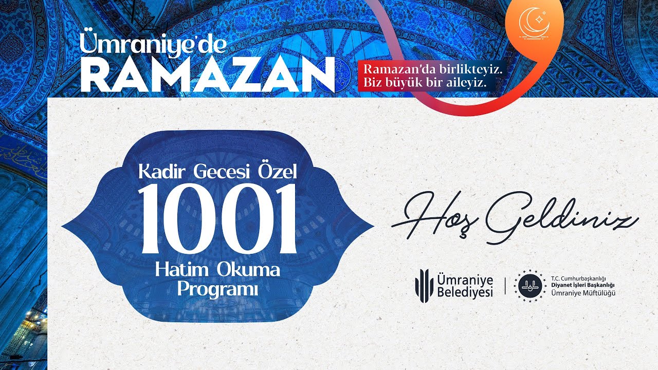 ÜMRANİYE'DE RAMAZAN İFTARA DOĞRU PROGRAMI
