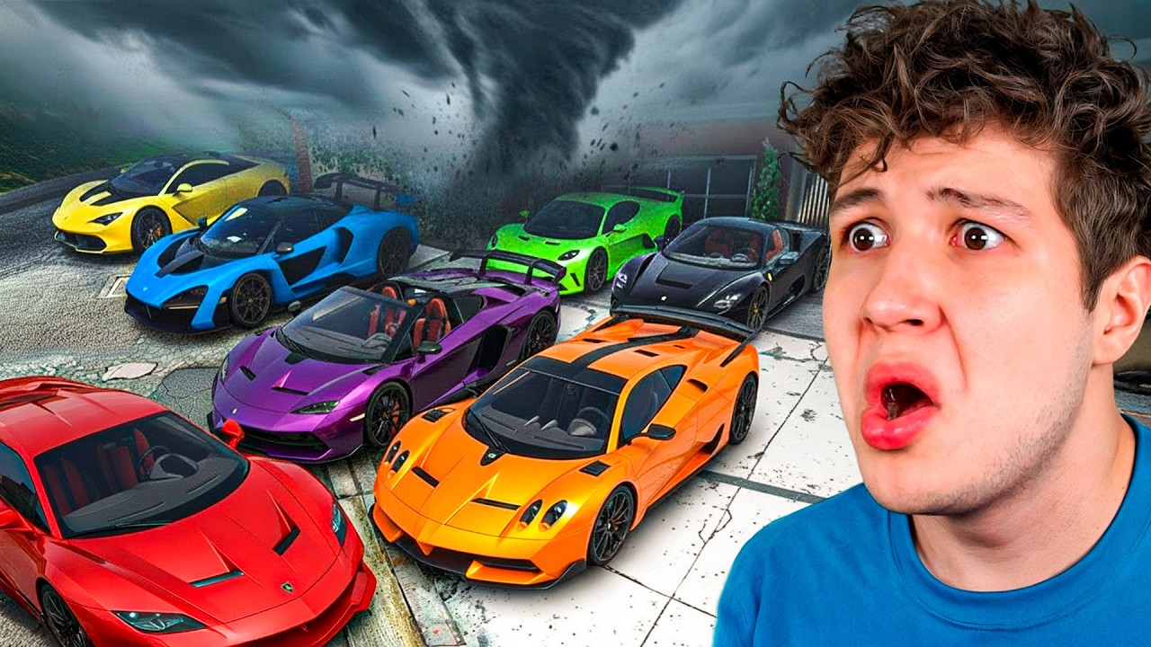 ROBANDO COCHES en un TORNADO en GTA 5! 🚘🌪️ (Mods)