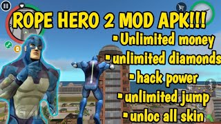 GAME MIRIP SPIDERMAN (ROPE HERO 2 MOD APK)💥💥💥🤯🤯🤯 screenshot 1