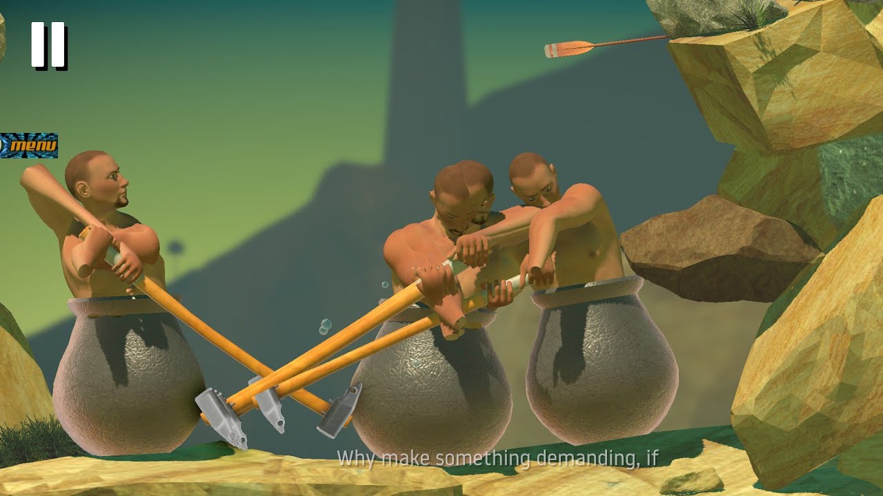Tải Getting Over It mod giant hammer -khổng lồ ,búa to,hack bay,tăng số ...