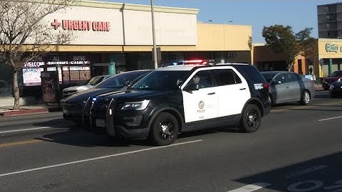LAPD Valley Traffic Unit Responding and Arriving