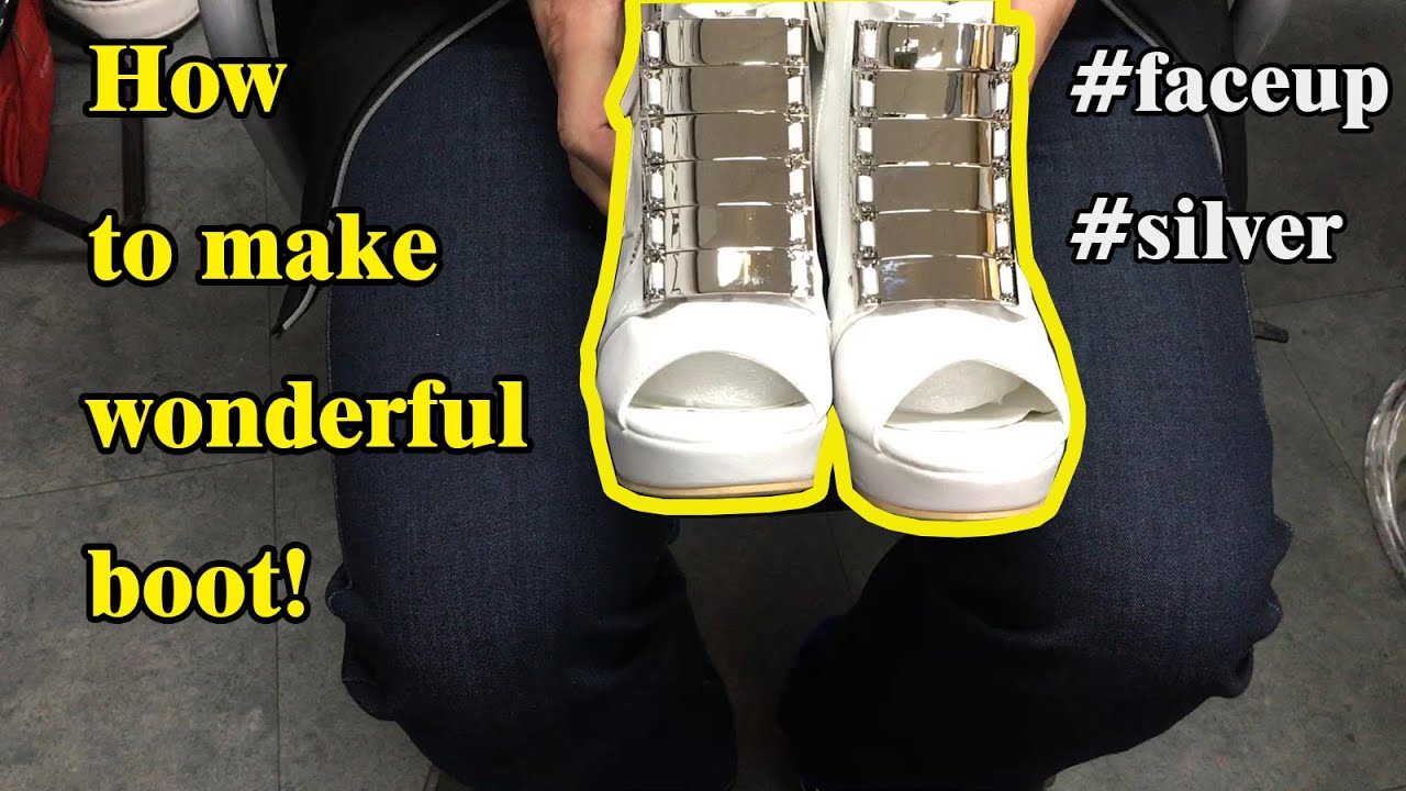 How to do the open-toe boot shoetuning by Shoeperman : the way making the extraordinary shoe