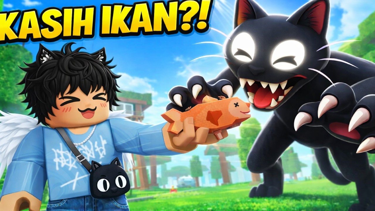 Jinakin THE CAT Pakai IKAN HIU?! 🦈😱🦈99 Nights in the Forest Roblox