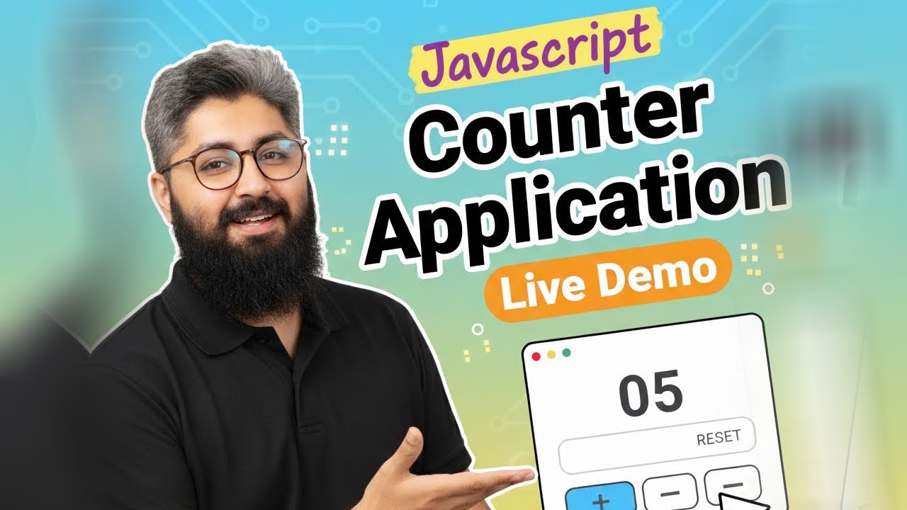 JavaScript Counter App Tutorial | Beginner Project | DOM Manipulation ...