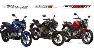 Mana yang Lebih Sesuai Kebutuhan Kita??? Yamaha Vixion vs Suzuki GSX S150 vs Honda CB150R