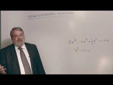 Introducing Transcendental Functions