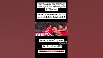 Yeah 5/1 VN chính thức vô địch Chung kết!! Thái Lan tuổi... Tôi đi bão đây... [Cre:on vid]