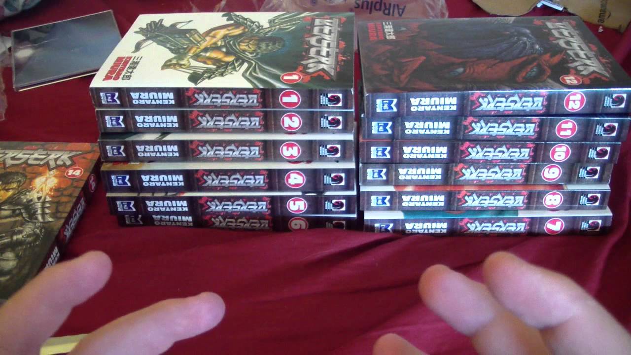 Berserk Manga Unboxing Volumes(7-14) - YouTube