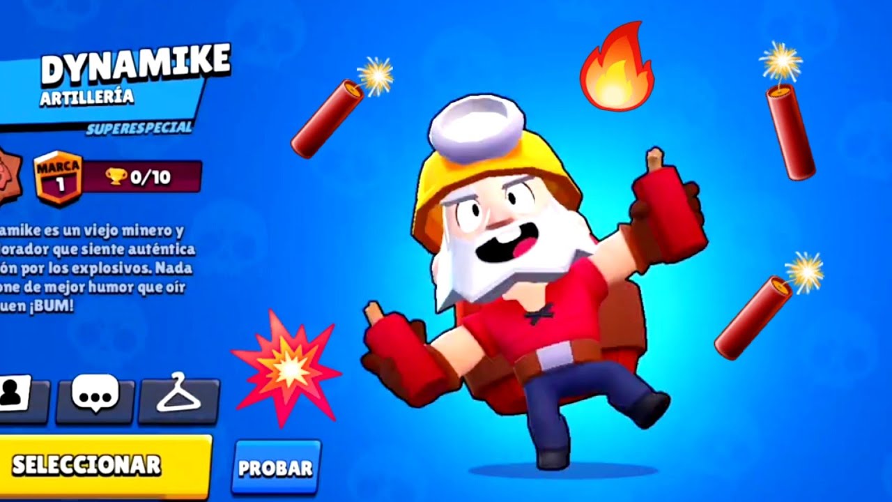 Duynamike Jugando con DYNAMIKE de las PEORES Brawlers de BRAWL STARS 🧨🧨 - YouTube