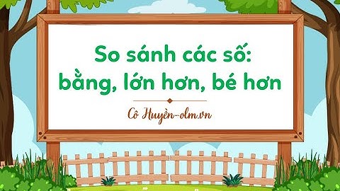 Bài tập toán lớp 1 về so sánh