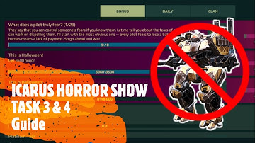 WAR ROBOTS ICARUS HORROR SHOW EVENT || TASK 3 AND 4 || GUIDE