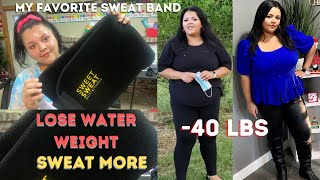 THE BEST SWEAT BAND FOR WEIGHT LOSS 2021| SWEET SWEAT WAIST TRIMMER REVIEW & TRY ON