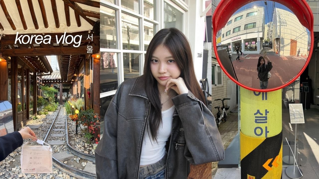korea vlog ౨ৎ autumm in Seoul, street food, cute cafes, shopping, Seongsu, Bukchon hanok village