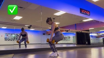 Suitcase Squat to Hammer Curl