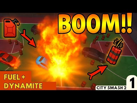 Fuel + Dynamite Combo DESTROYS Cars! 💥🔥 | CITY SMASH 2 - GAMEPLAY Walkthrough Part 1