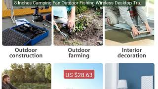 8 Inches Camping Fan Outdoor Fishing Wireless Desktop Travel P... — Hot Deal 2026 | Limited Offer!