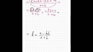 На рисунке изображён график функции f(x)=(kx+a)/x+b. Найдите k.