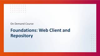 On Demand Introduction Video - Foundations: Web Client