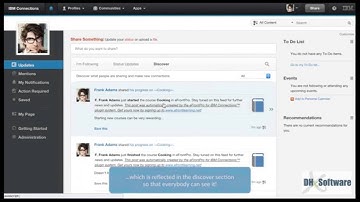 IBM Connections Integration with eFront Pro