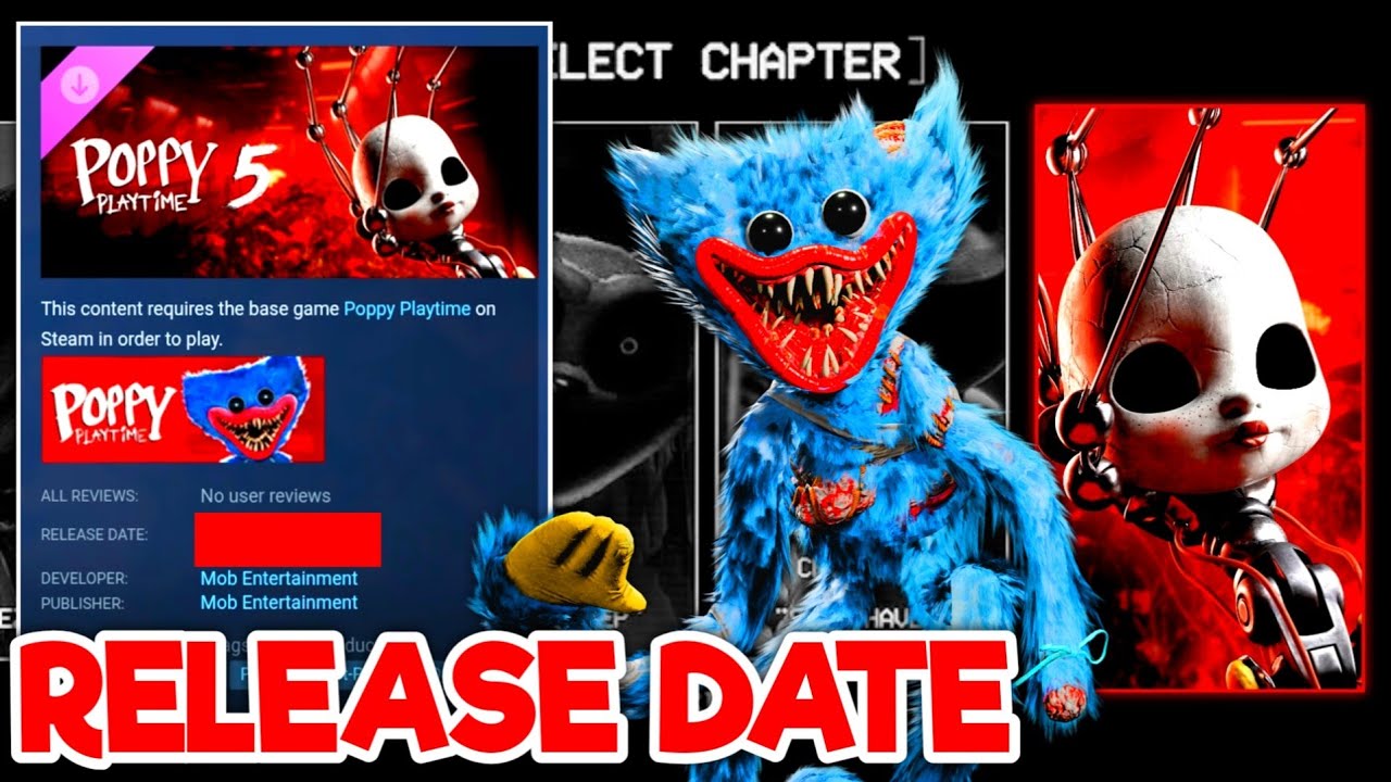 Poppy Playtime Глава 5 — ДАТА ВЫХОДА в STEAM и НОВЫЕ НАМЁКИ 😃 КОГДА ОНА ВЫЙДЕТ? (Теория)