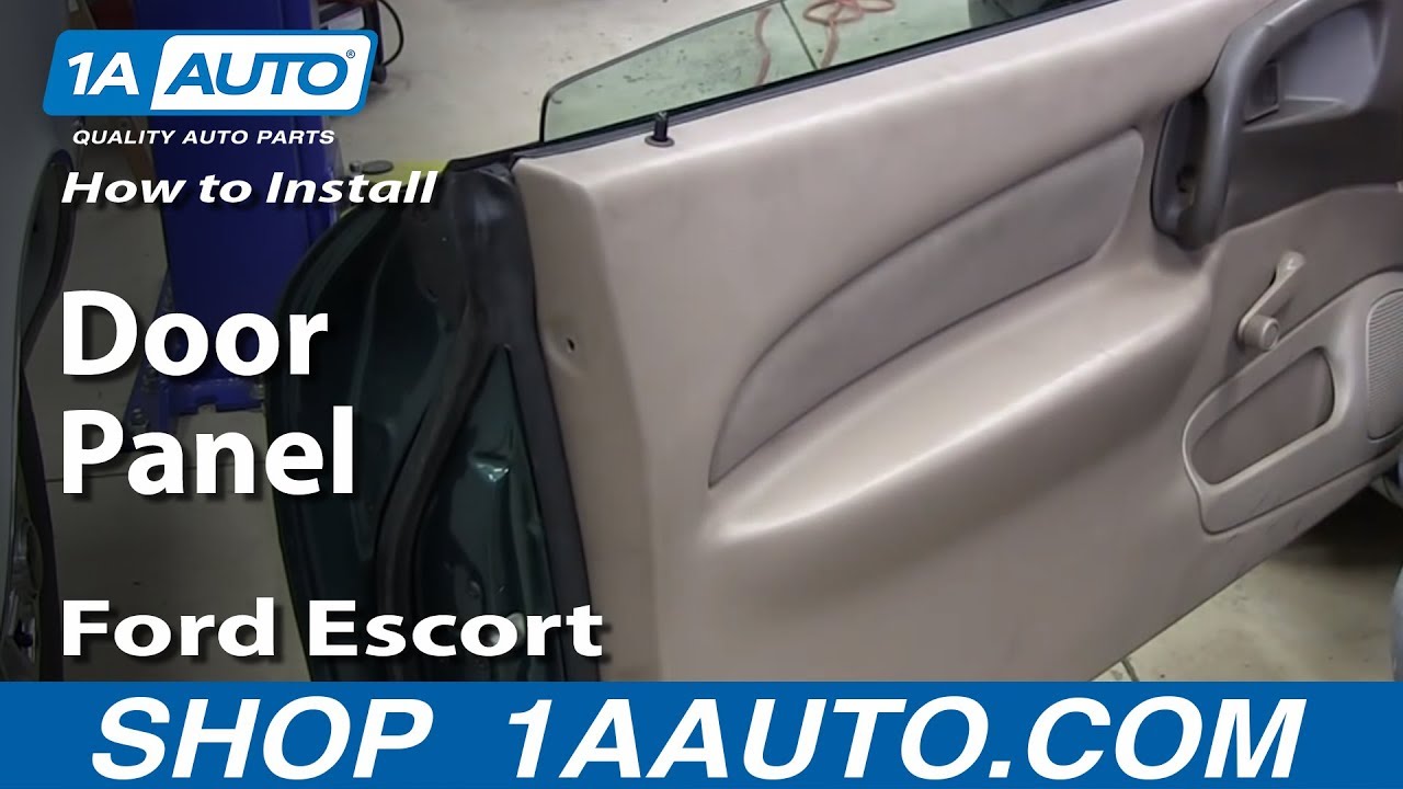 How To Remove Door Panel 97-03 Ford Escort ZX2 2 Door - YouTube