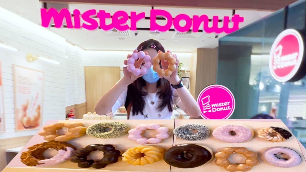 Mister Donut Singapore Trying all Donuts YouTube