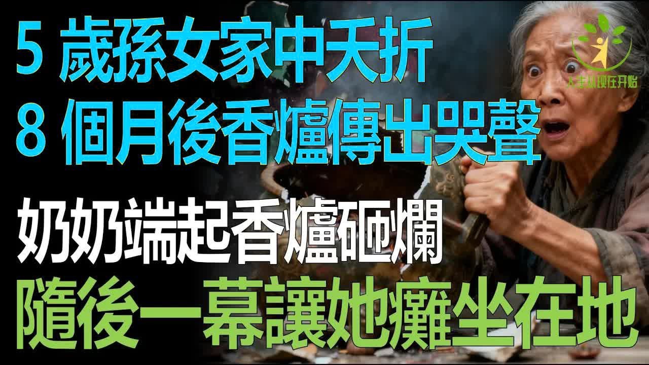 5歲孫女家中夭折，8個月後家中香爐傳出哭聲，奶奶一把端起香爐砸爛，接下來一幕讓她嚇癱在地！