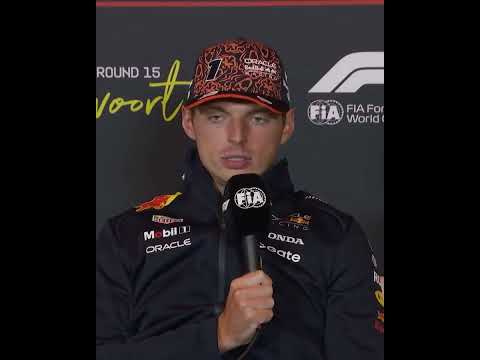 Max Verstappen when asked if this year's F1 car is fun to drive 🤔
