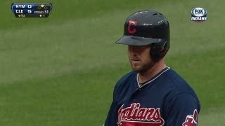 NYM@CLE: Raburn clears bases with line-drive double