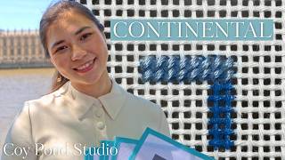 Learn how to do a continental stitch in needlepoint