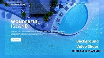 Landing Page | With Background Video Slider - Travel Website - HTML CSS & Javascript