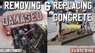 How to Remove and Replace Damaged, Cracked, Broken Concrete