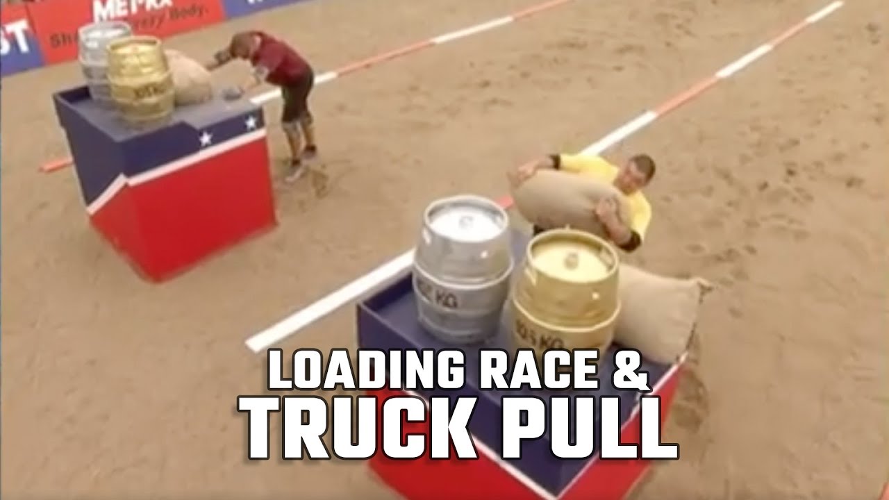 2008 World's Strongest Man | Loading Race and Truck Pull - YouTube