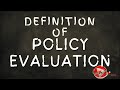 Policy Evaluation Quiz