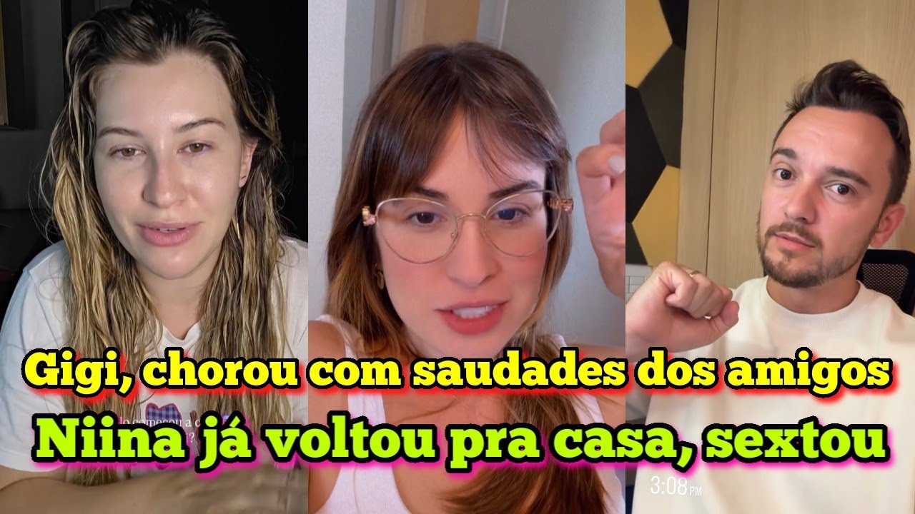 Família santina sextou, Niina já está em casa, Gigi chegou com saudades dos amiguinhos.🥹
