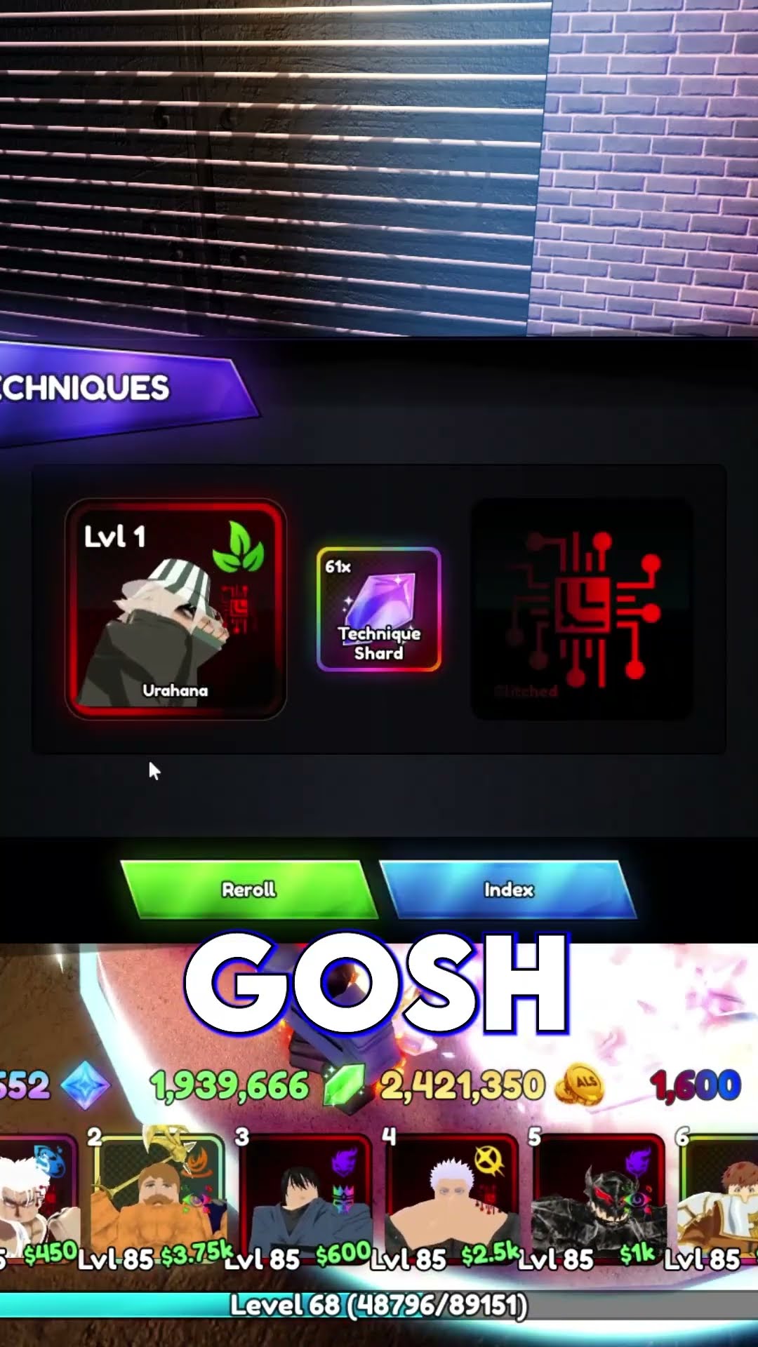 GLITCHED URAHANA/KISUKE BEST LUCK IN ANIME LAST STAND!!