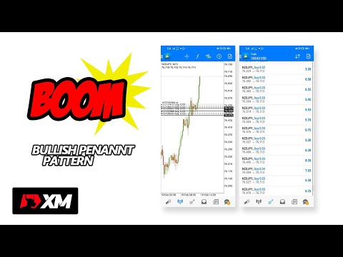 Chart Pattern yang paling sering muncul di Forex - Bullish Pennant Pattern