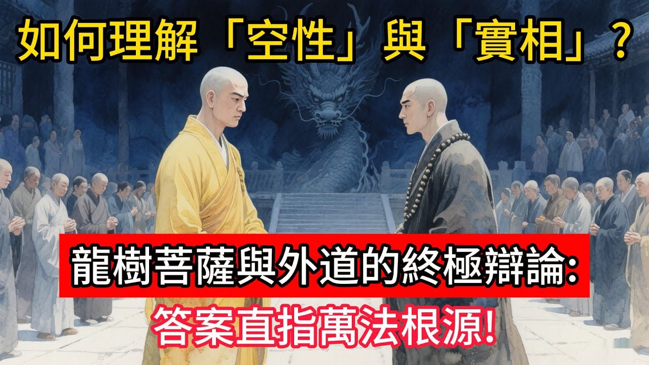 龍樹菩薩與外道的終極辯論：如何理解「空性」與「實相」？答案直指萬法根源！#佛學 #正能量 #菩提解脫道 #佛教文化 #佛教故事 #人生感悟