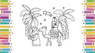 Egyptian Coloring Pages Tutorial | How to Egyptian Coloring For Kids