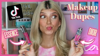 Δοκιμάζω τα πιο VIRAL TIKTOK MAKEUP DUPES | katerinaop22