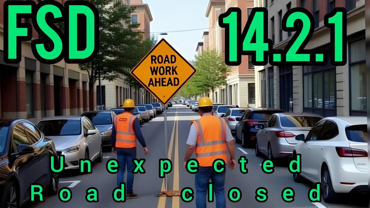 Проблема с функцией Tesla FSD 14.2.1: парковка и возврат домой в условиях перекрытия дорог и хаоса?